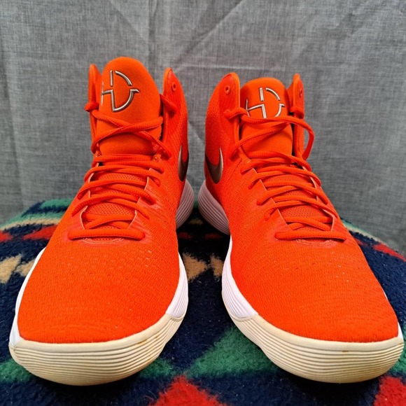 %Nike Hyperdunk Mens Orange Silver White Size 13.5 897808-800 Year 2017 / A 25 main image 4